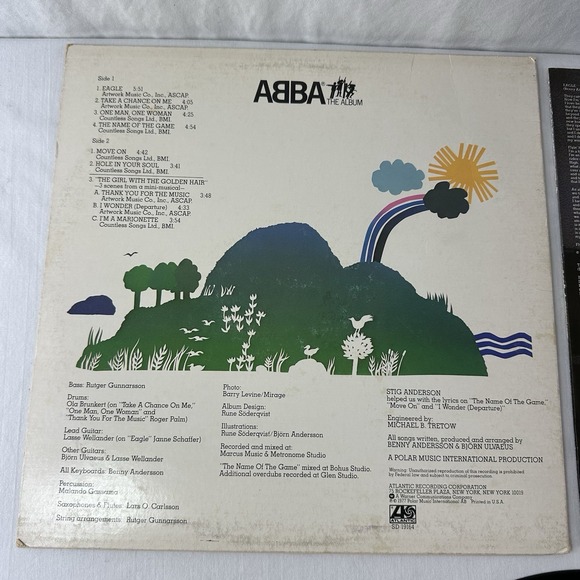 Abba - The Album Vinyl LP Record 1977 Epic Take A Chance On Me! Vintage - Picture 9 of 12